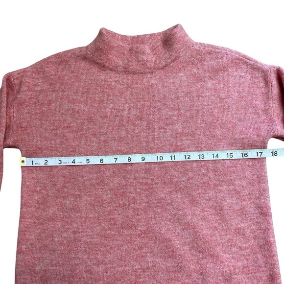 LOFT SWEATER COZY SOFT RIBBED PINK PULLOVER CREW NECK KNIT STRETCH CAPSULE SZ XS - Picture 7 of 8